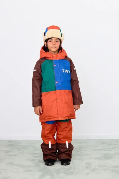 Tinycottons  pantaloni de schi pentru copii COLOR BLOCK SNOW PANT