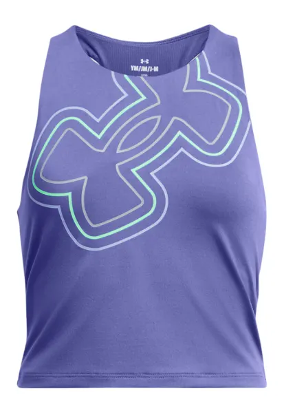 Top racerback cu monograma - pentru antrenament Motion Branded - Gri/Albastru indigo/Verde menta