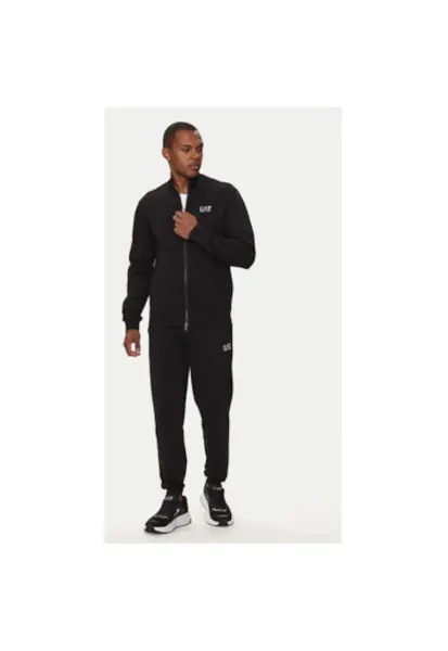 Trening barbati  Emporio Armani - 8NPV60 PJVRZ - Bumbac - Negru - Negru