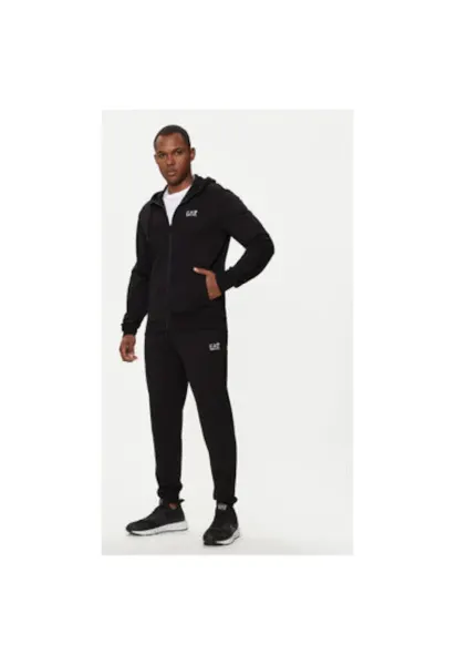 Trening barbati  Emporio Armani - 8NPV63 PJVRZ - Bumbac - Negru - Negru