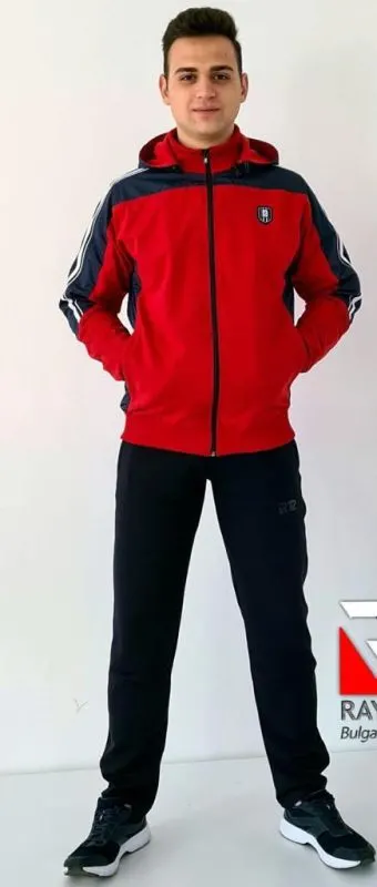 Trening barbati , Engross, cu gluga si imprimeu cu dungi
