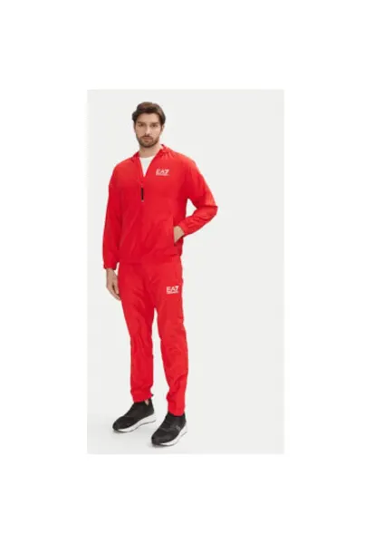 Trening cu buzunare cu fermoar si gluga
