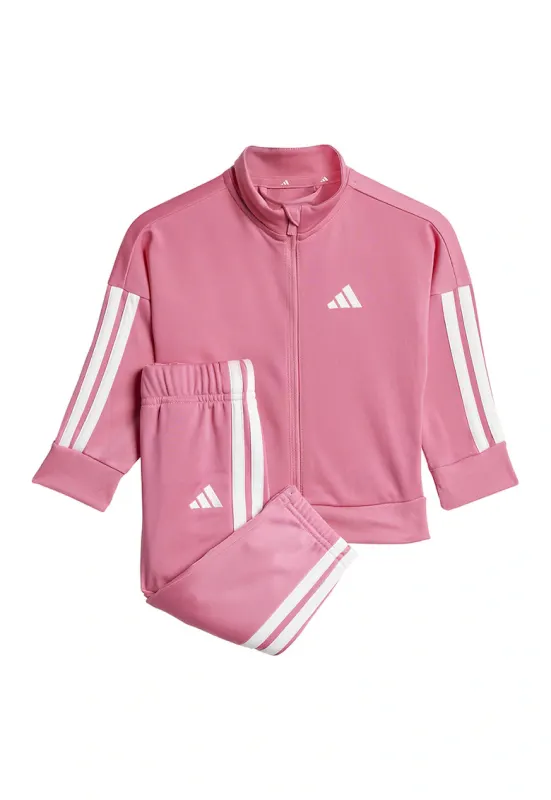 Trening cu fermoar Essentials Climacool - Alb/Roz