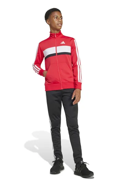 Trening cu fermoar si design colorblock Tiberio - Negru/Coral