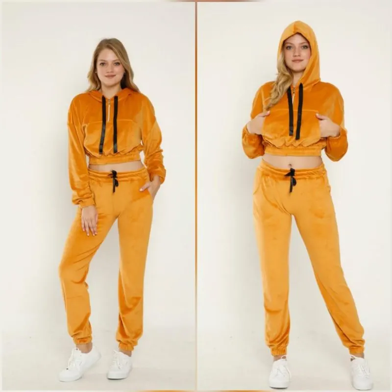 Trening dama bej catifea - cod GI106