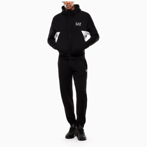 Trening EA7 TRAIN SUMMER BLOCK M T-SUIT HOODIE FZ CH COFT