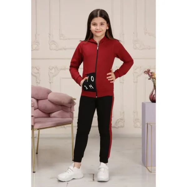 Trening fete bordo cu negru - cod FS22