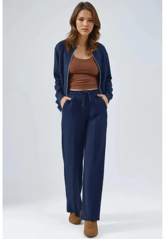 Trening lifestyle Albastru Cobalt - Elastan - Poliester si Viscose