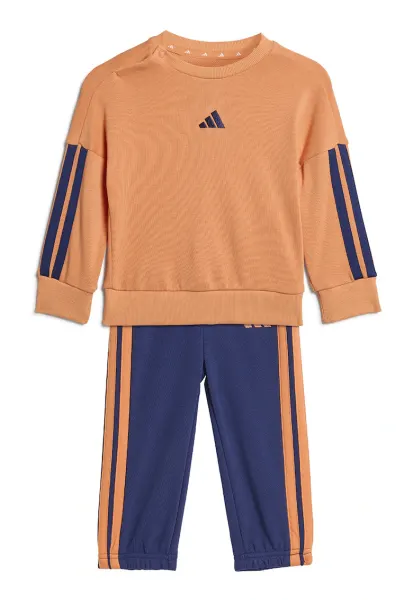 Trening regular fit cu decolteu la baza gatului Essentials - Portocaliu pal/Bleumarin
