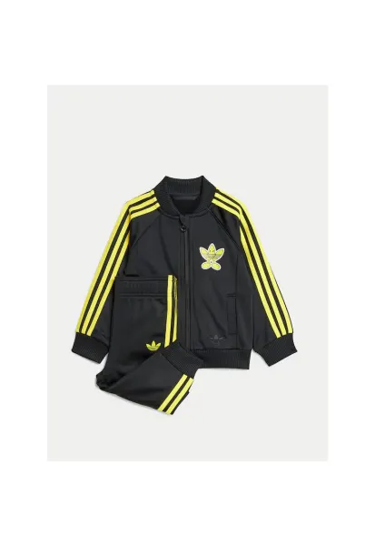 Trening unisex pentru copii -  negru/galben