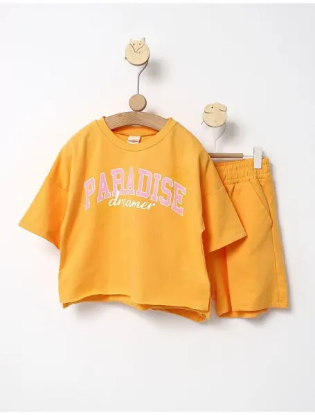 Trening vara Crop TOP portocaliu