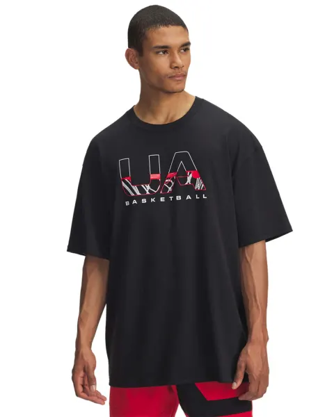 Tricou Barbati HEAVYWEIGHT HOOPS BRANDED Short Sleeve Under Armour