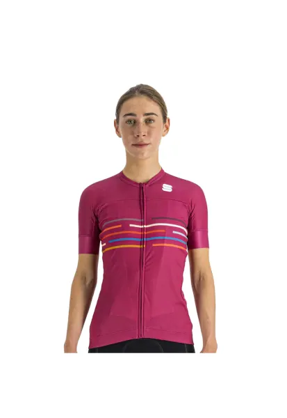 Tricou ciclism dama -  Poliester - Multicolor