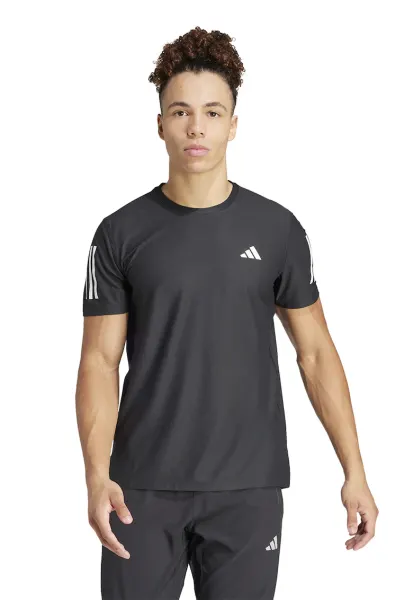 Tricou cu decolteu rotund pentru alergare - Negru