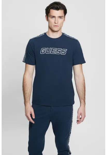 Tricou cu decolteu rotund pentru fitness - Bleumarin