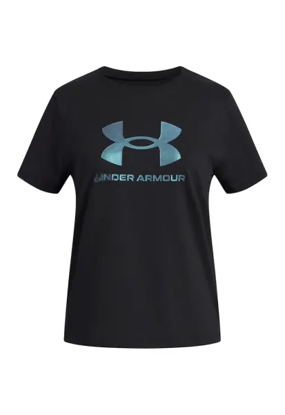 Tricou cu imprimeu logo pentru antrenament - Negru