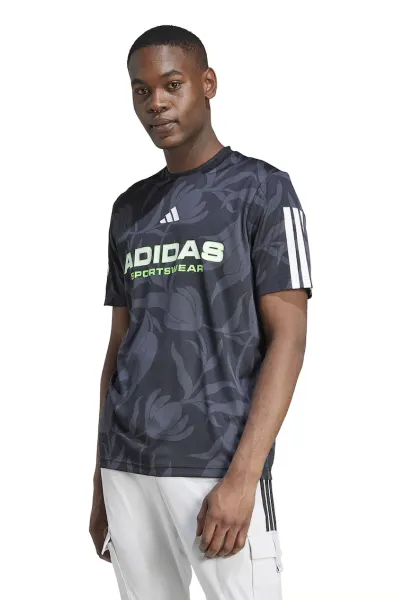 Tricou cu imprimeu logo Tiro - Negru/Gri