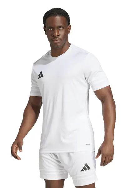 Tricou cu logo - pentru fotbal - Alb