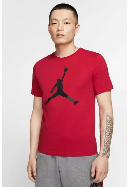 Tricou de bumbac cu imprimeu logo Jordan Jumpman - Rosu