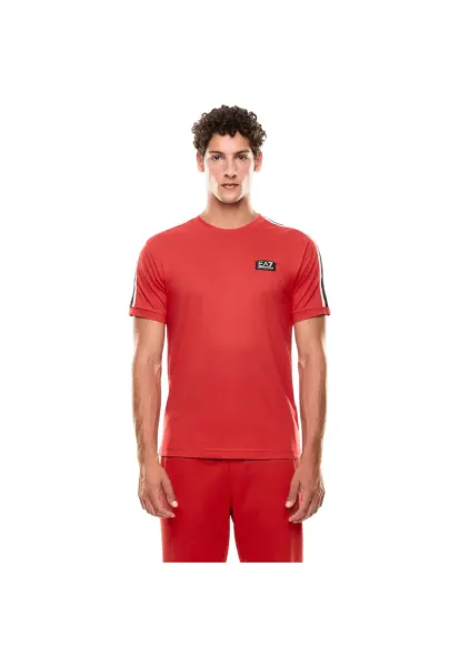 Tricou  EA7 Logo Series M Tape SS 48007 - Rosu