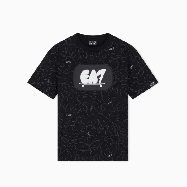 Tricou EA7 TRAIN LOGO SERIES BOY TEE SS SKATE LOGO