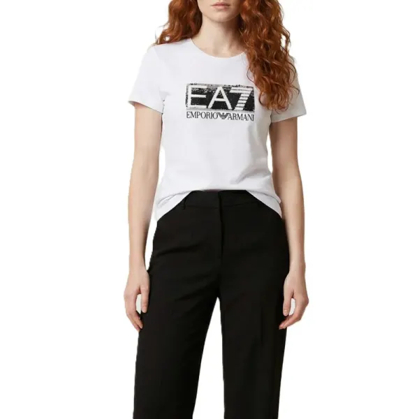 Tricou EA7 TRAIN LOGO SERIES W PAILLETS TEE CROSSOVER
