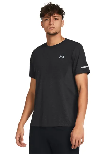 Tricou elastic pentru alergare - Negru