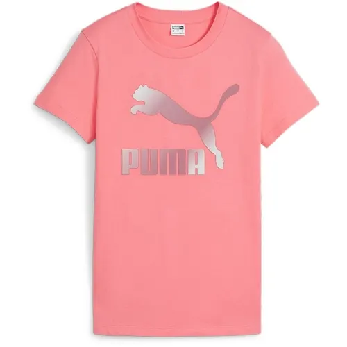 Tricou femei Puma Classics Shiny Logo Tee S 62559726