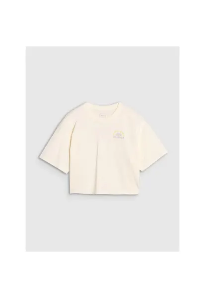 Tricou fete JWSS25TTSHF1868-11S - 4F - Bumbac - Alb