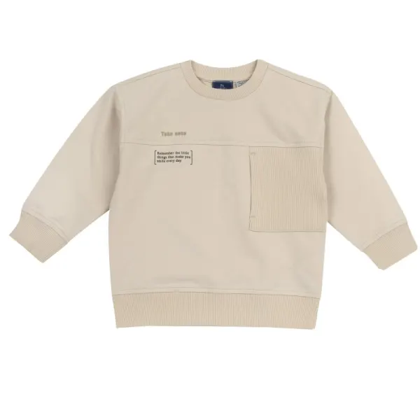Tricou gros de trening pentru copii Chicco, Bej, 01891-70MC