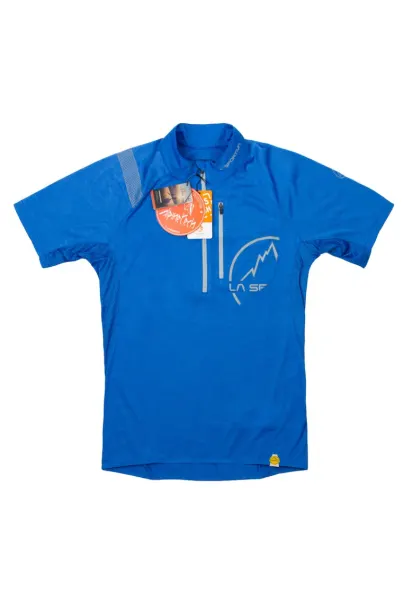 Tricou pentru barati  trekking - albastru - poliester