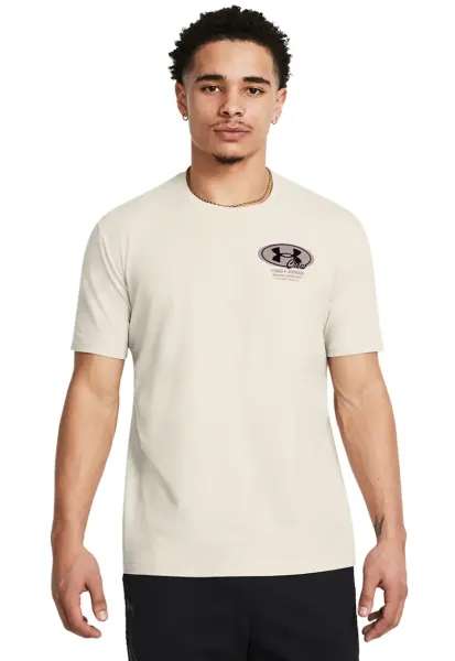 Tricou pentru fitness Grounds - Alb murdar