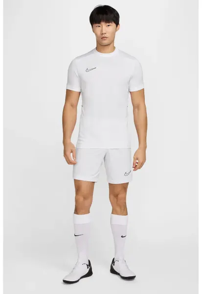 Tricou slim-fit pentru fotbal - Negru stins/Alb optic