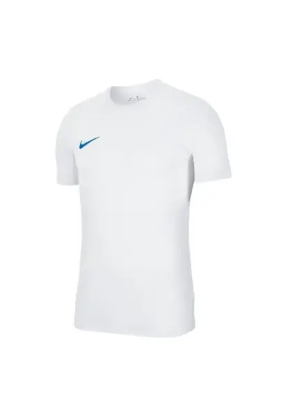 Tricou sport baieti -  Poliester - Alb/Albastru -