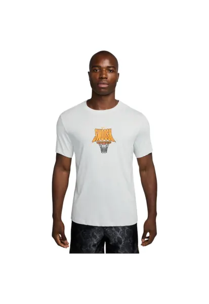 Tricou sport barbati  Dri-FIT - usor - respirabil - alb - bumbac si poliester