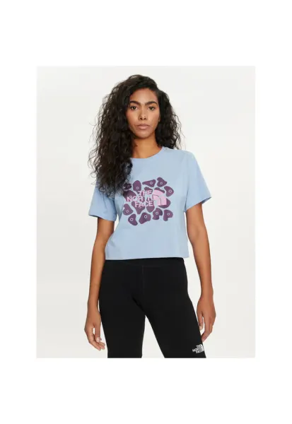 Tricou sport dama  albastru - bumbac