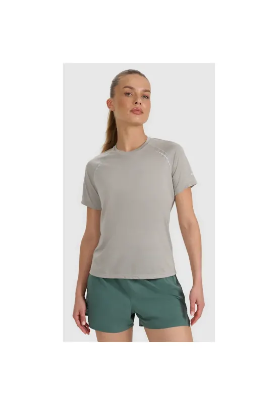 Tricou sport dama antrenament - usor - gri - poliester
