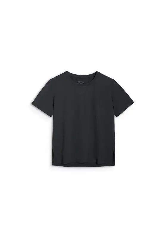 Tricou sport  negru - uscare rapida - supradimensionat - pentru femei - textil