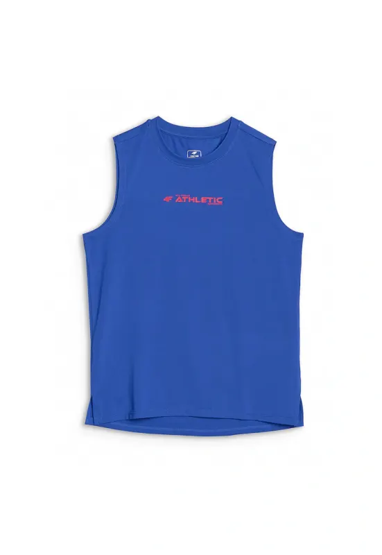 Tricou sport pentru baieti - uscare rapida - albastru - sintetic