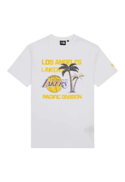 Tricou sport pentru barbati  LA Lakers NBA WRDMRK - Alb