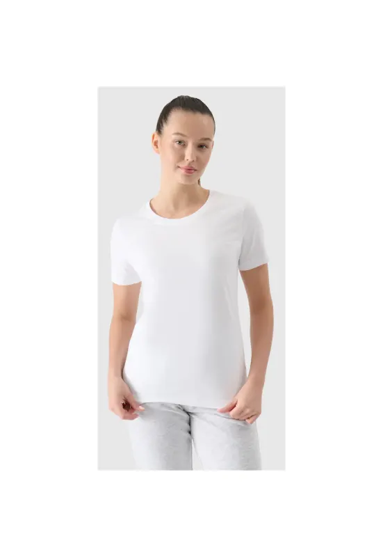Tricou sport pentru femei - Bumbac - Alb