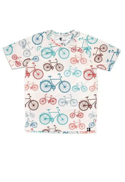 Tricou sport -  poliester - ciclism - Dry Clim - alb -