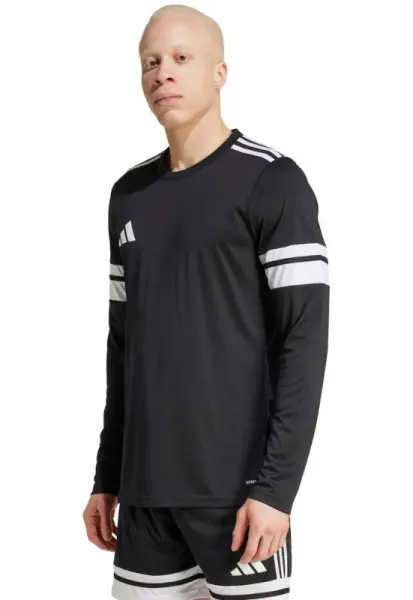Tricou sportiv barbatesc  Squadra 25 - maneca lunga - negru - poliester reciclat - set 2XL -