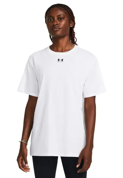 Tricou supradimensionat - pentru antrenament Campus - Alb/Negru