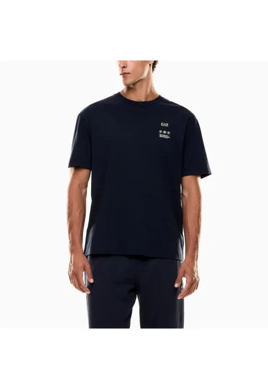 Tricou train logo series m tee ss - Albastru