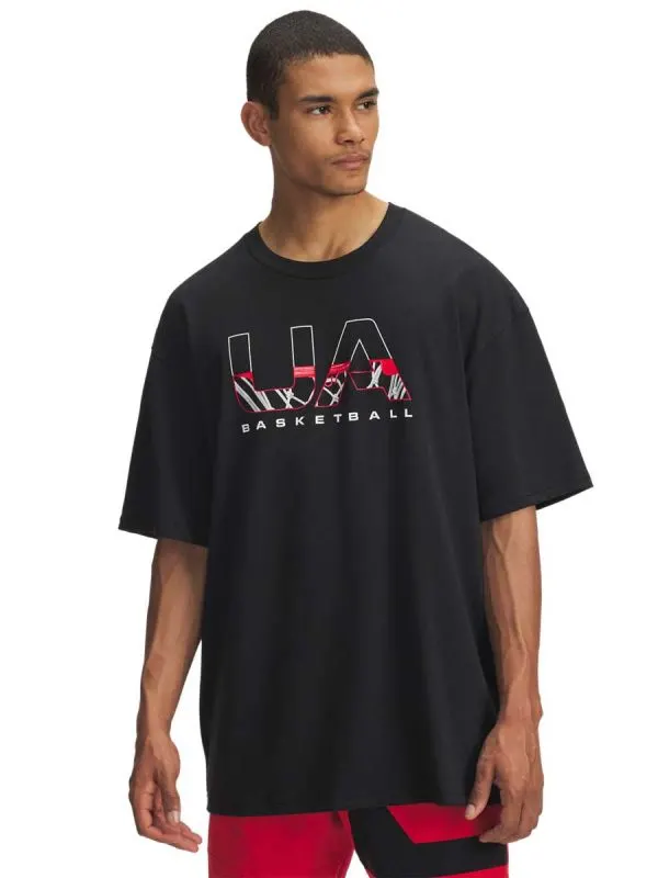 Tricou Ua M Hwt Hoops Branded Ss