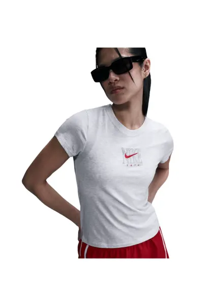 Tricou W NSW SS SLIM TEE PNX GRX-IB2444-051