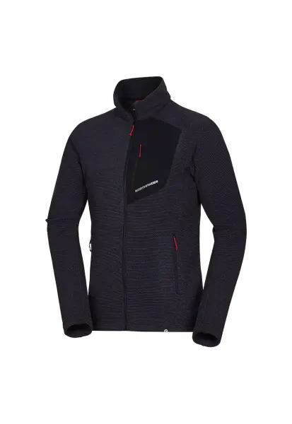 TRUGBERG – bluza fleece de drumetie pentru barbati - Negru