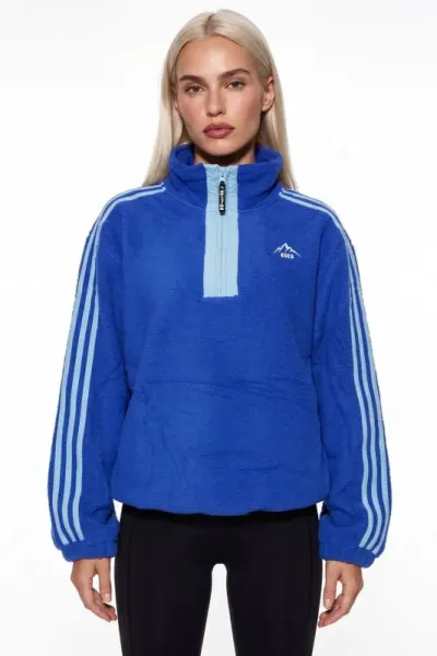 Vector Half-Zip Fleece Pullover in Blue - L