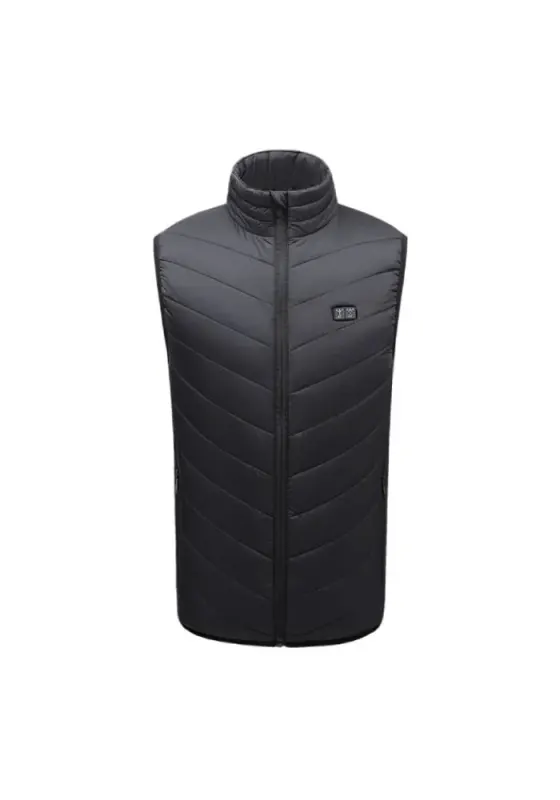 Vesta incalzita fata si spate, SELECTIV, cu fir usb, negru, M